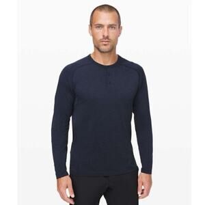 Lululemon Metal Vent Tech Long Sleeve Henley Shirt Size Small